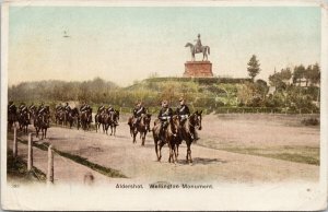 Aldershot Wellington Monument Hampshire Military Horses c1906 Postcard G1