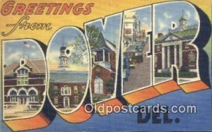 Dover, Del USA Large Letter Town 1948 