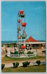 Buckroe Beach Amusement Park Ferris Wheel  Virginia     Postcard