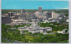 Legislative Building, Winnipeg, Manitoba, Vintage Chrome Aerial View Postcard