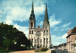 Postcard En Beauce Chartres Eure-Et-Loir Facade De La Cathedrale Parish France