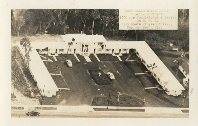 RP: DAYTONA BEACH Florida 1940s Montecello Motel