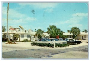 1966 Silver Sands Motel Cars Roadside Lake Worth Florida FL Vintage Postcard