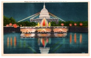 Washibngton D C Capitol and Reflection pool at Night