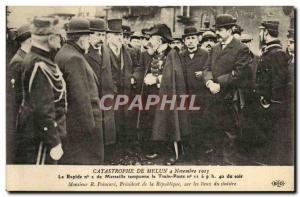 Old Postcard Train Disaster Melun November 4, 1913 Rapid n2 Marseille buffers...