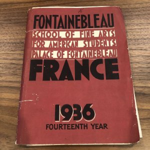 RARE 1936 Brochure Booklet Fontainebleau School Of FINE ARTS - FRANCE - PARIS  