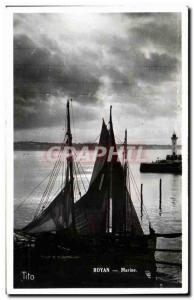 Old Postcard Royan Marine Fishing Boat