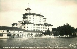 Colorado Springs Colorado Broadmoor Hotel Sanborn 1940s Photo Postcard 21-7508