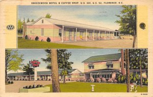 Breezewood motel, coffee shop Florence, South Carolina  