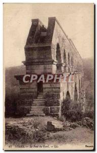 Old Postcard Nimes Pont du Gard