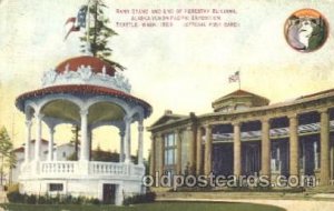 Band Stan Forestry Building 1909 Alaska - Yukon Pacific Exposition Seattle WA...