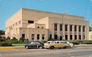 Civic Auditorium Cars Emporia Kansas 1964 postcard