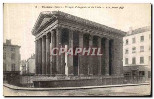 Old Postcard Vienna Temple of Augustus and Livia