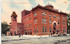 J54/ Greensboro North Carolina Postcard c1915 City Hall Building 65