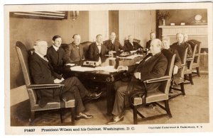 Real Photo, President Wilson and His Cabinet, Washington DC
