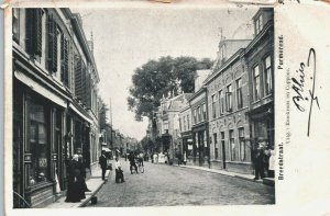 Netherlands Purmerend Breedstraat Vintage Postcard 03.75