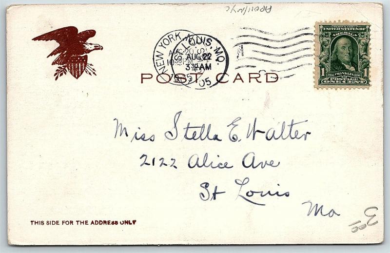 Postcard NY Coney Island 1906 View Concourse Hotel