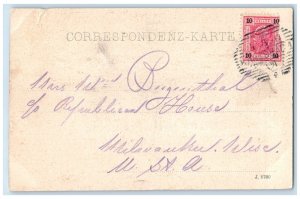 1902 Cross fountain Colonade Marienbad Czechia Czech Republic Antique Postcard