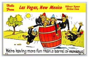 Comic Greeting Silver Spur Drive Inn Las Vegas NM UNP Chrome Postcard Y16