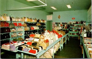 Postcard Interior of the Factory and Discount Store in Brattleboro, Vermont
