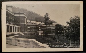 Vintage Postcard 1907 North wing of the Homestead & Grounds, Hot Springs, VA