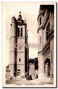 Old Postcard Orleans L & # 39eglise St. Paul Tower