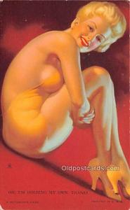 My Own, Thanks 1945 Mutoscope Artist Pin Up Girl, Non Postcard Backing Unused 