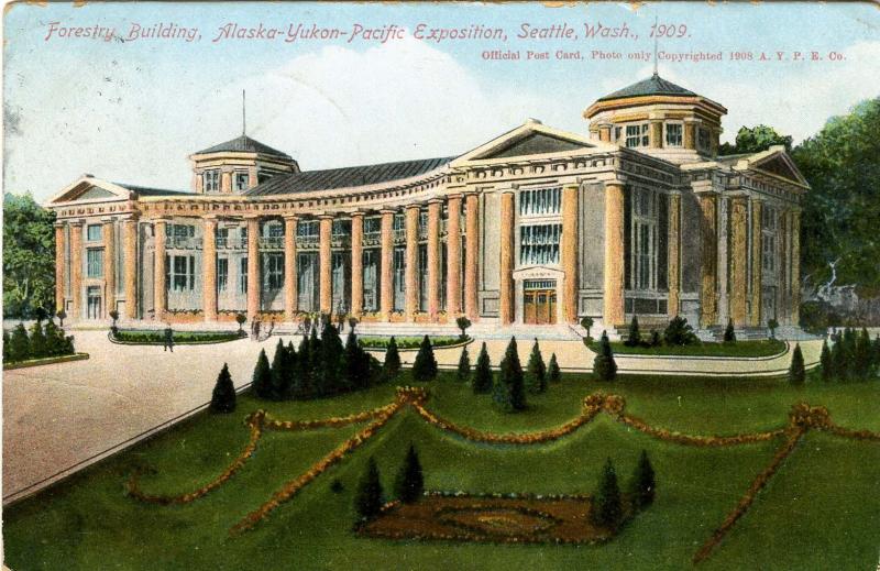 WA - Seattle. 1909 Alaska-Yukon Pacific Exposition. Forestry Building