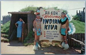 INDIAN KIVA FRONTIER CITY NEAR OKLAHOMA CITY OK POSTCARD