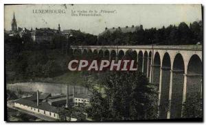 Old Postcard Luxembourg Viaduct De La Petrusse