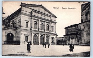 L'Aquila Teatro Comunale ITALY Postcard