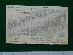 1870s-80s Grind Your Coffee at Home Colonial Scenes Victorian Trade Card F29 