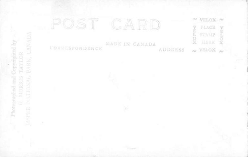 Jasper National Park Alberta Canada view of lodge cottages real photo pc Y15283