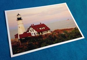 Vintage Portland Head Light Lighthouse Maine ME US History 1787 Longfellow Homer