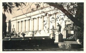 RPPC Postcard California Pasadena Huntington Library #820 23-7089