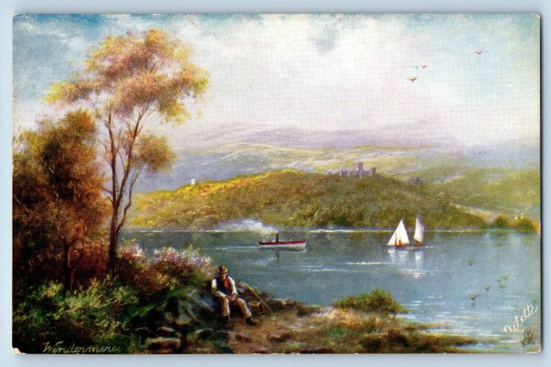 Windermere England Postcard Picturesque English Lakes c1910 Oilette Tuck Art
