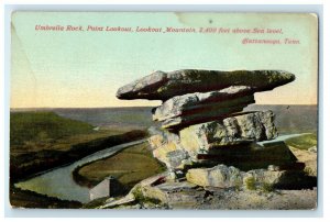 c1910s Umbrella Rock, Point Lookout, Lookout Mountain, Chattanooga TN Postcard