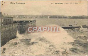 Old Postcard Saint Malo - Wave pr�s of M�le