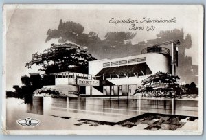 Paris France Postcard Solidarity Pavilion Exposition Internationale 1937