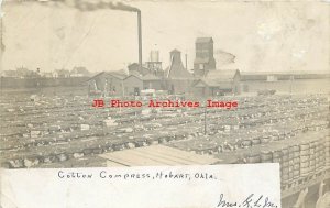 OK, Hobart, Oklahoma, RPPC, Cotton Compress, Photo