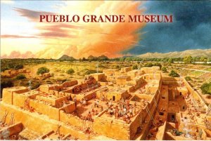 Phoenix AZ Arizona PUEBLO GRANDE MUSEUM & ARCHAELOGICAL PARK 4X6 Indian Postcard