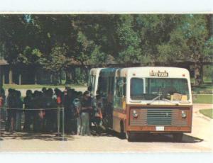 Pre-1980 TOUR BUS AT PARK Stonewall Near Johnson City & Fredericksburg TX E5831