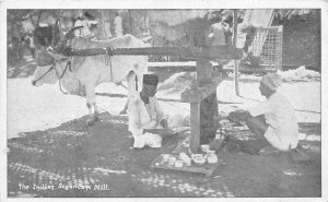 Indian The Indian Sugarcane Mill Vintage Postcard