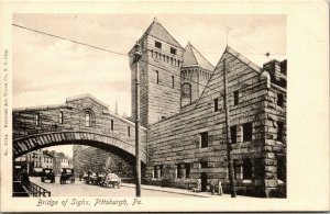 Vtg Pittsburgh Pennsylvania PA Bridge of Sighs pre-1906 Unused Postcard