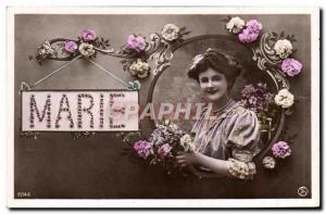 Old Postcard Marie Surname