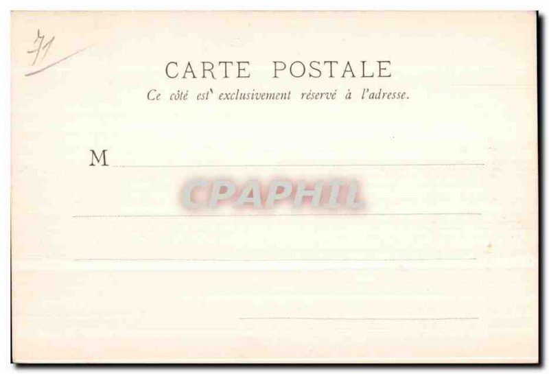 Old Postcard Autun La Cathedrale