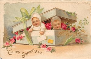 J20/ Valentine's Day Love Holiday Postcard c1910 Art Beautiful 40