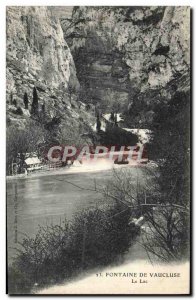 Old Postcard Lake Fontaine de Vaucluse