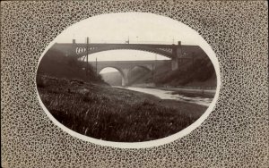 Smethwick England Bridge Galton & Summit Canal c1910 Real Photo Postcard