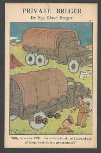 1942 PPC* WW2 Private Breger Silly To Waste 10 Tires On One Truck So See Info